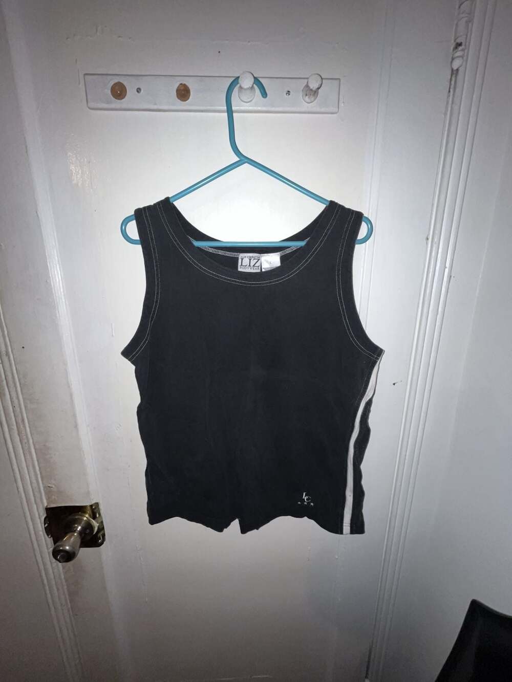 Liz Claiborne Bodywear Tank Top Size L Black